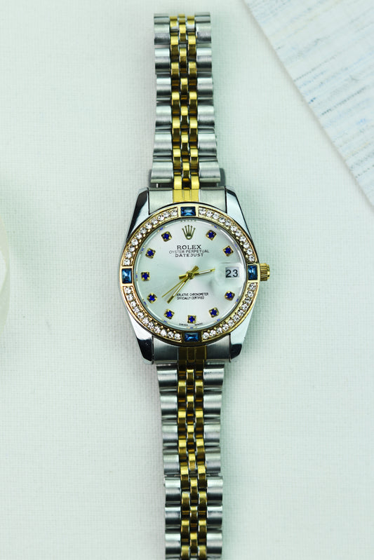 Ro-lex Lady Datejust Royal Two Tone Women Watch