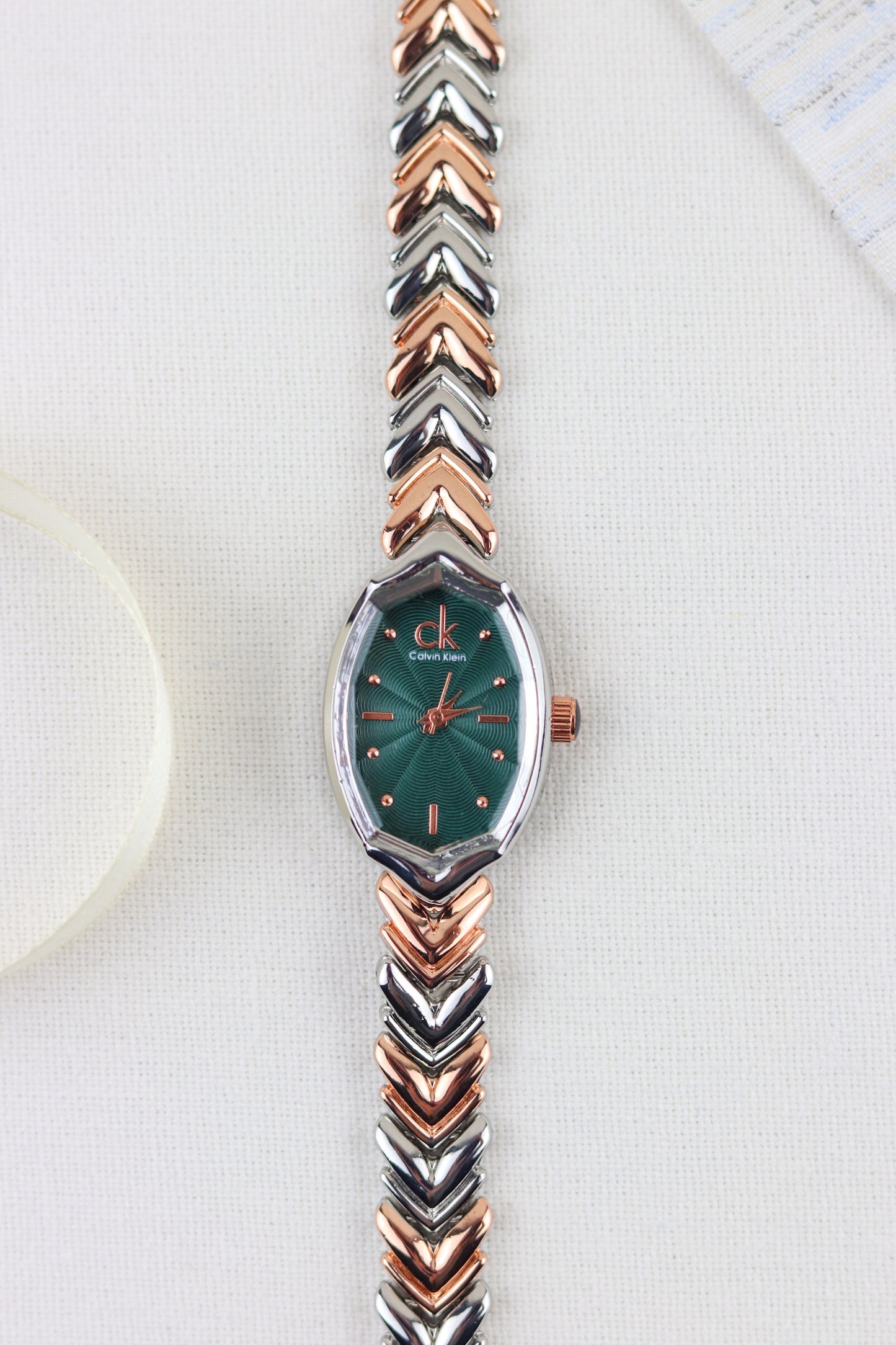 CK Green Metallic Whisper Watch