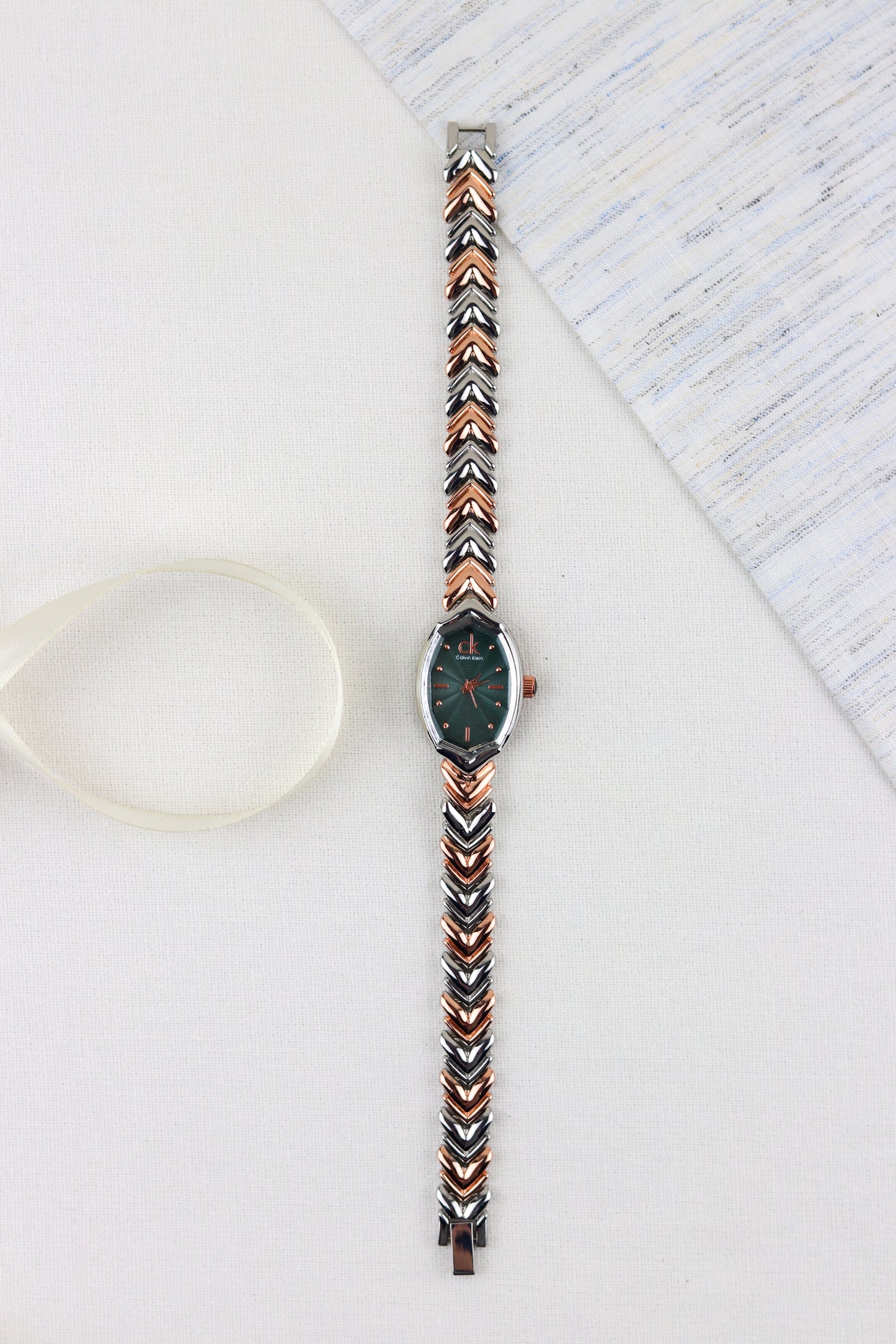 CK Green Metallic Whisper Watch