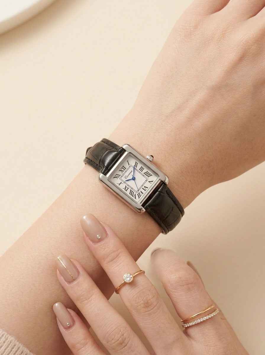 The Heritage Tank Women Strap Watch