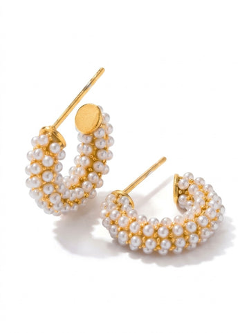 Round Beaded Earrings