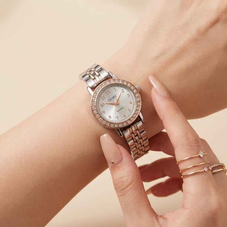 Glory Studded Two-Tone Women Watch
