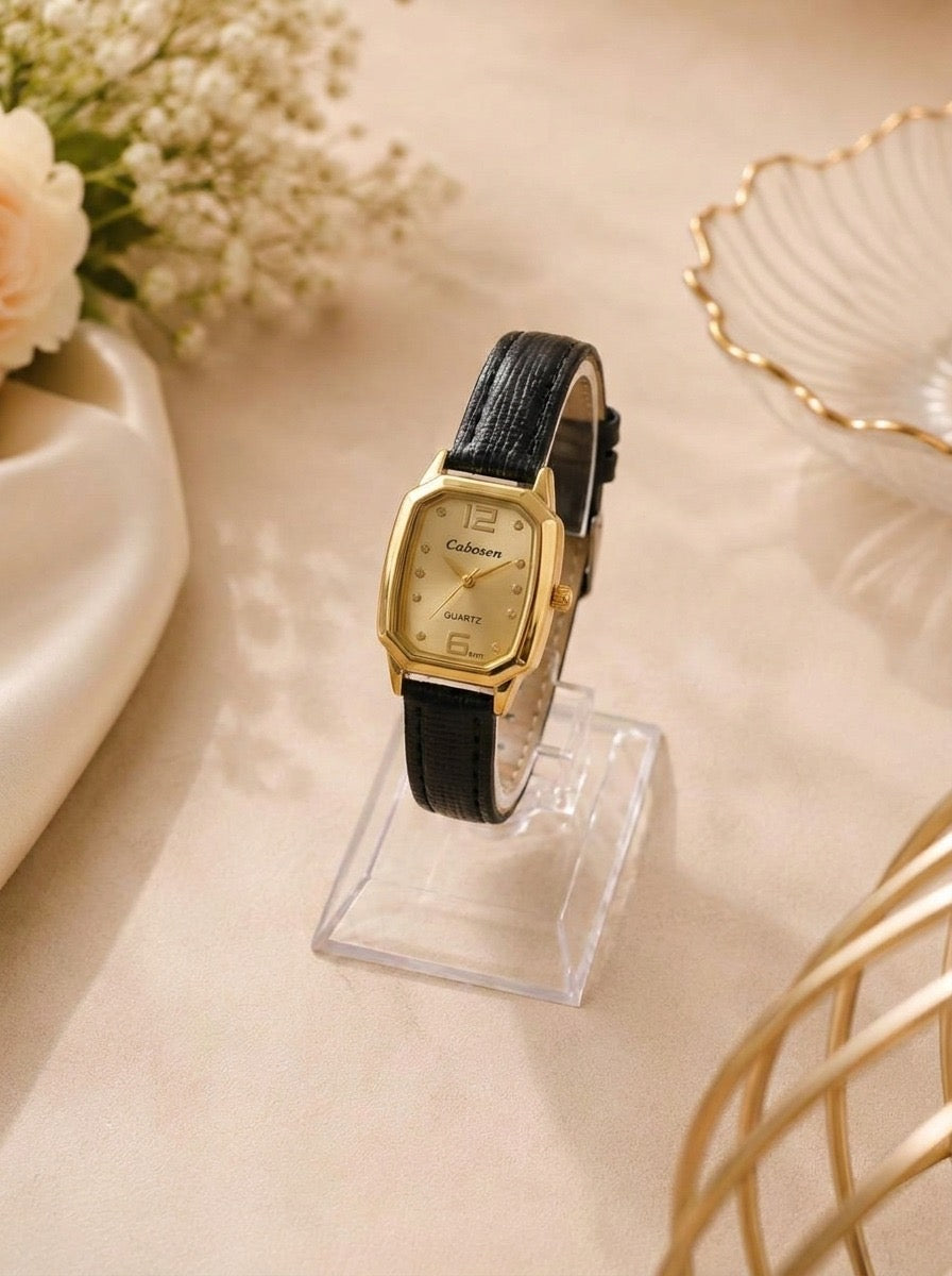 Cabosen Antique Goldline Women’s Strap Watch