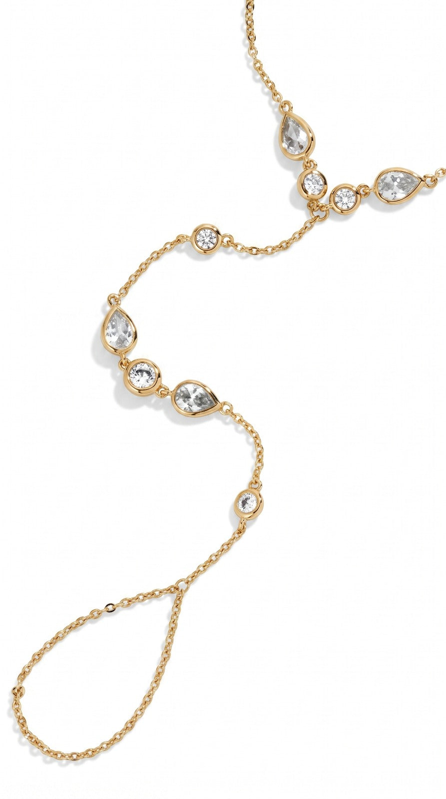 Luxury Vintage Finger Bracelet – 18K Gold Plated Stainless Steel Hand Bracelet for Women in Pakistan