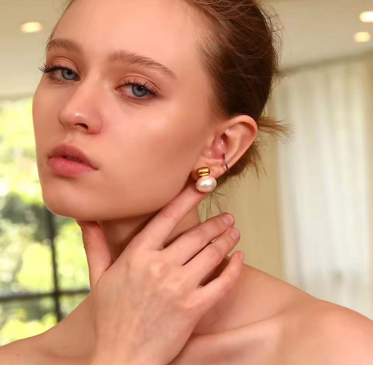 Pearl Drop Stud Earrings for Women | Elegant Pearl Earrings Pakistan