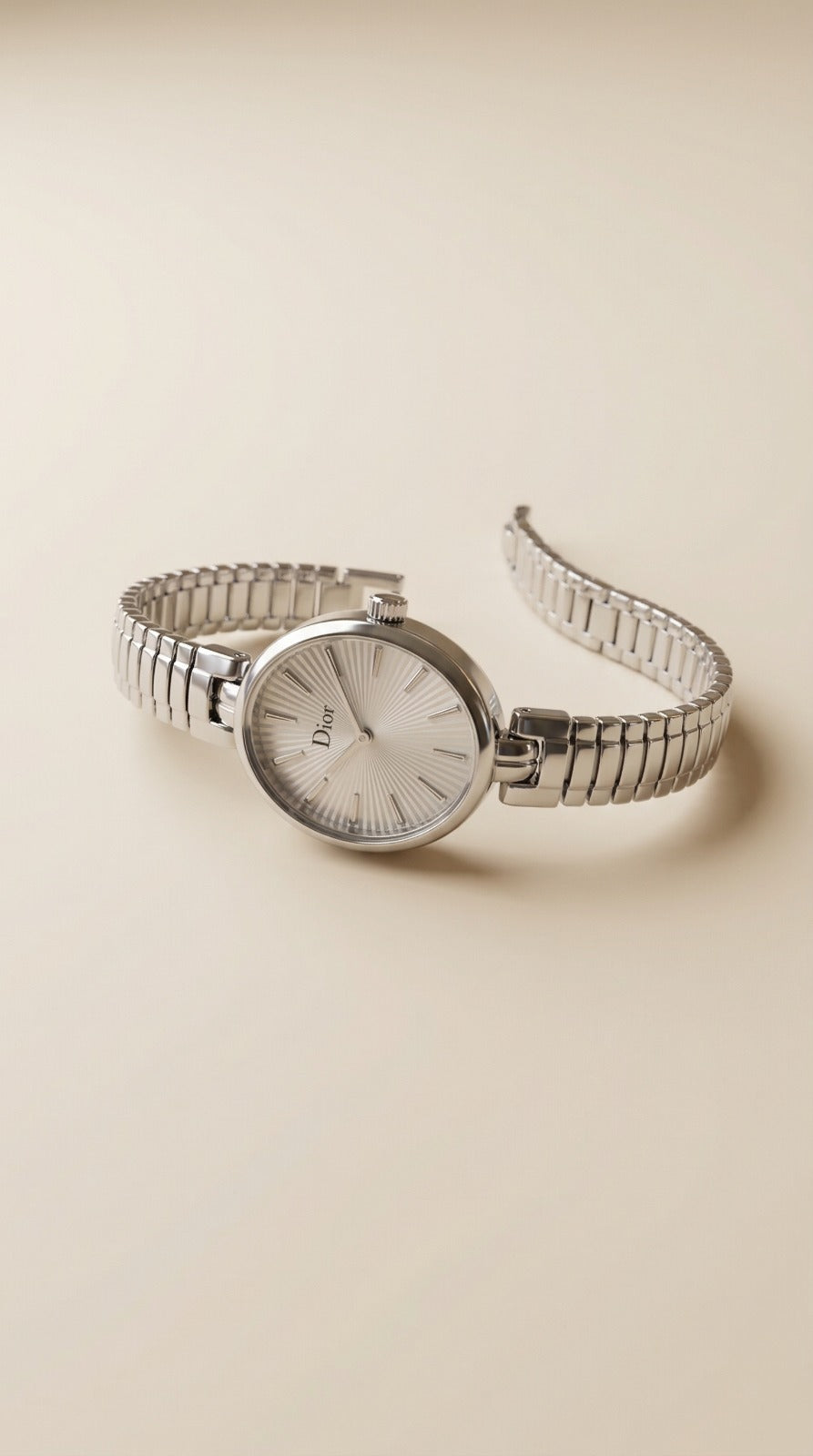 Dior Vintage Square Women Watch - Silver