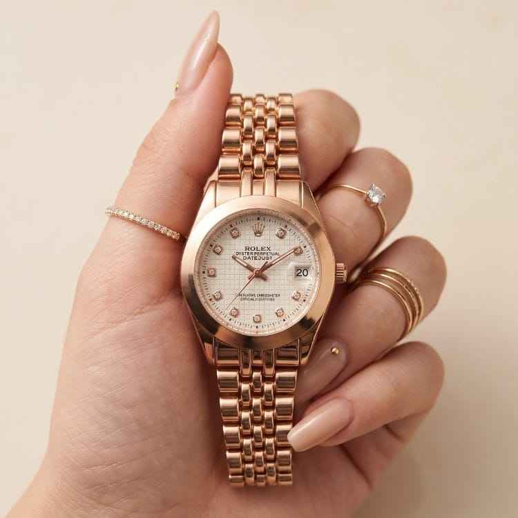 Rolex Diamond Datejust Women Watch