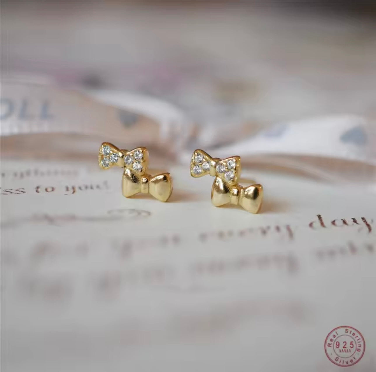Fancy Bow Stud Earrings for Women | Elegant Stud Earrings Pakistan