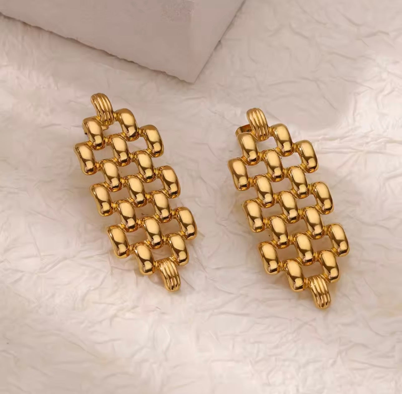 Chunky Chainmail Earrings for Women | Statement Earrings Pakistan