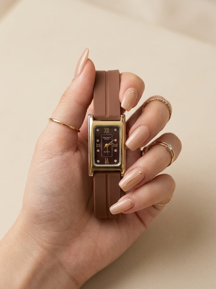 The Nostalgia Tank Women Rubber Strap Watch