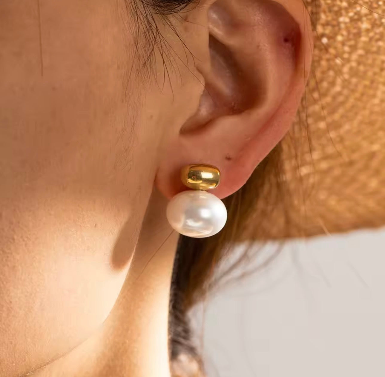 Pearl Drop Stud Earrings for Women | Elegant Pearl Earrings Pakistan
