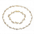Gold White Tulip Set