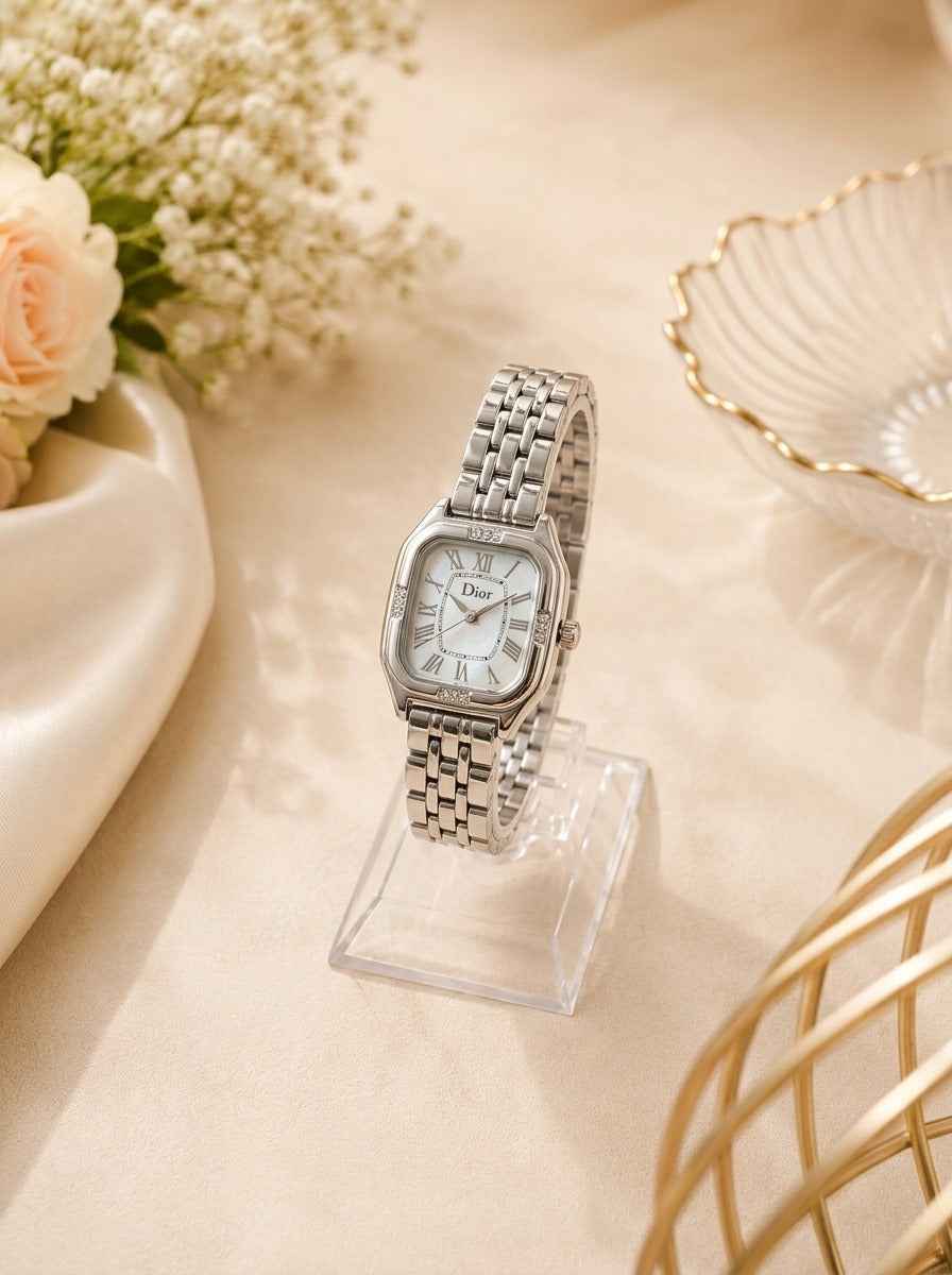 Dior Silver Square Women Watch