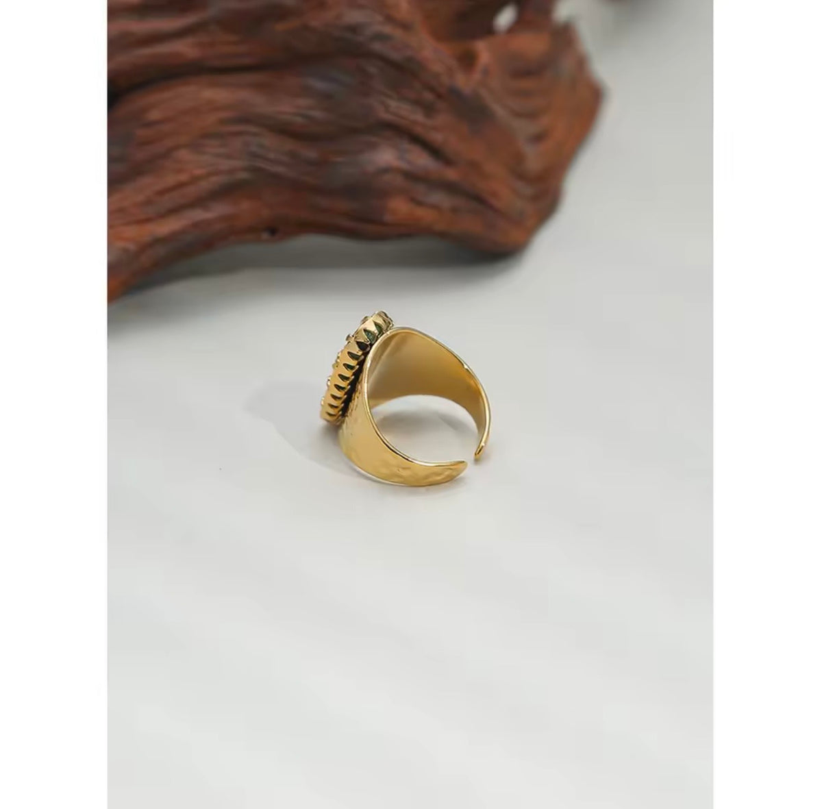 Textured Turquoise Treasure Ring
