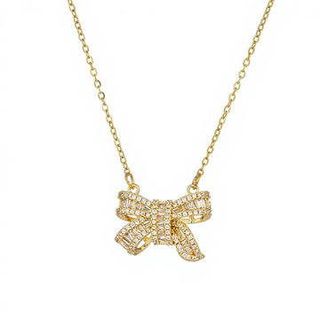 Bow Sparkle Necklace