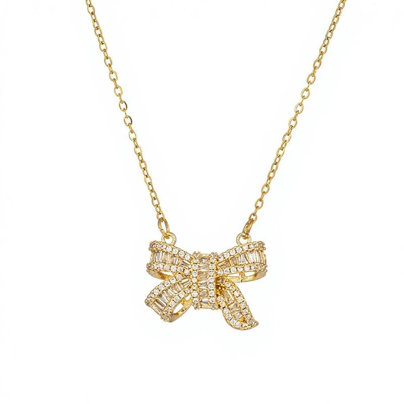 Bow Sparkle Necklace