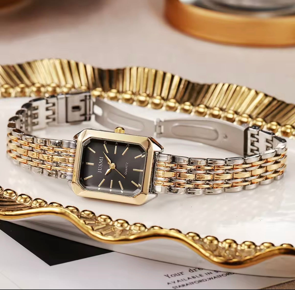 Jusmi Two Tone Women Watch