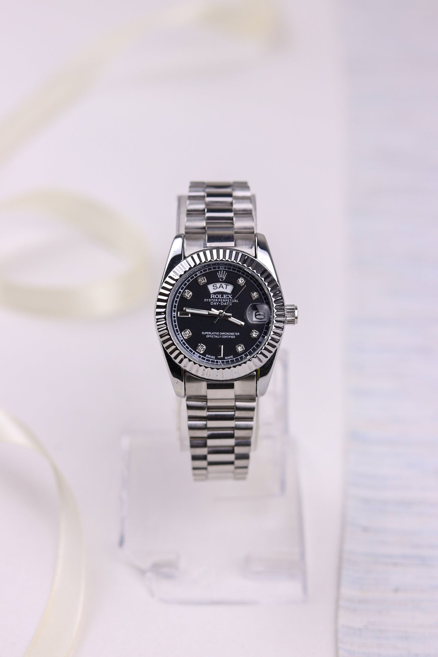 Ro-lex Diamond Day-Date Watch