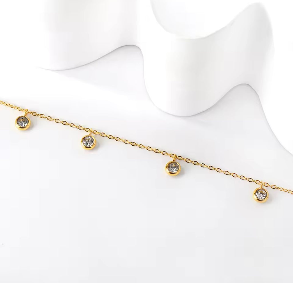 Round disc anklet