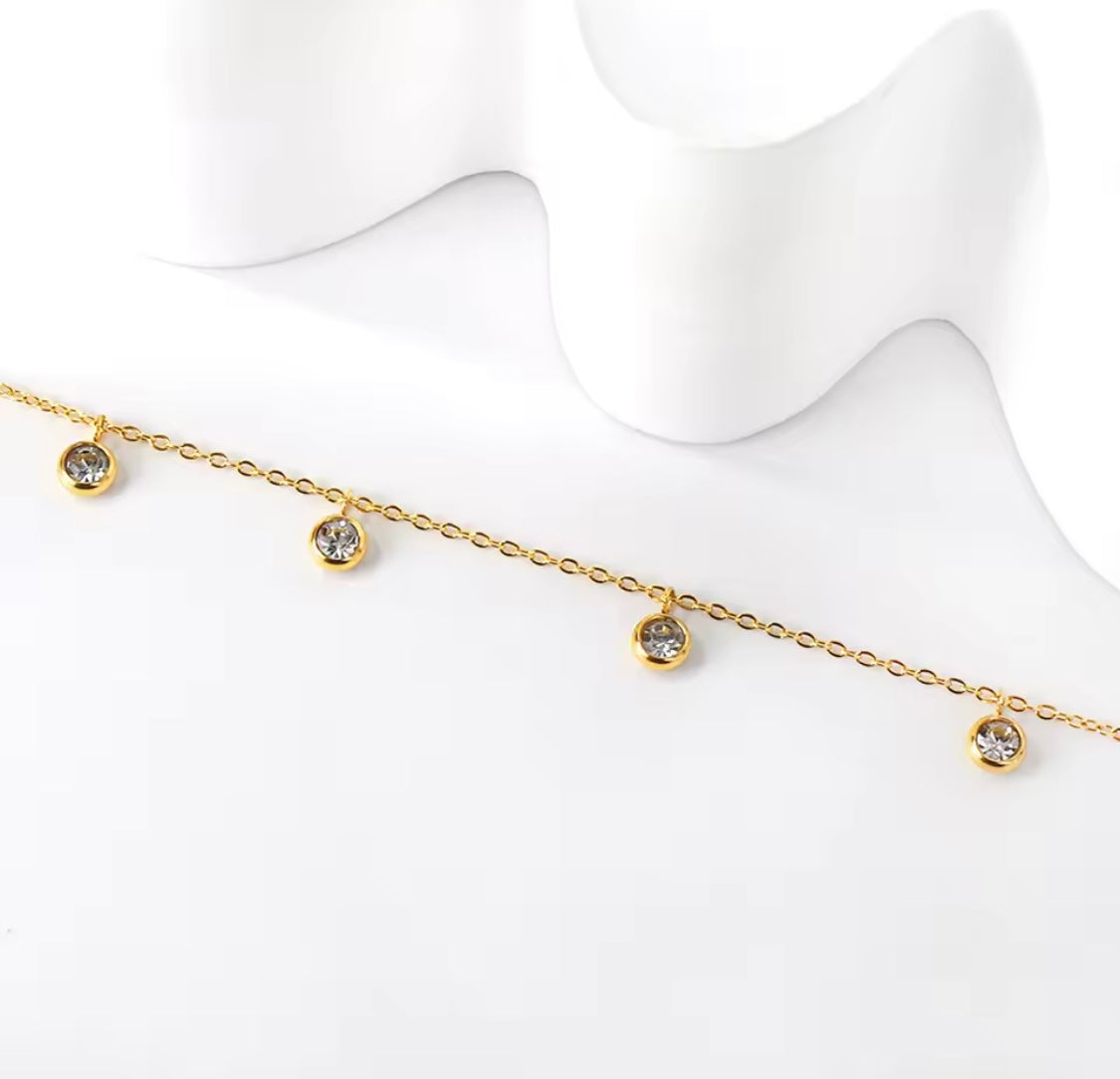 Round disc anklet