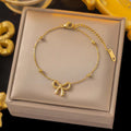 Ribbon Ball Chain Bracelet
