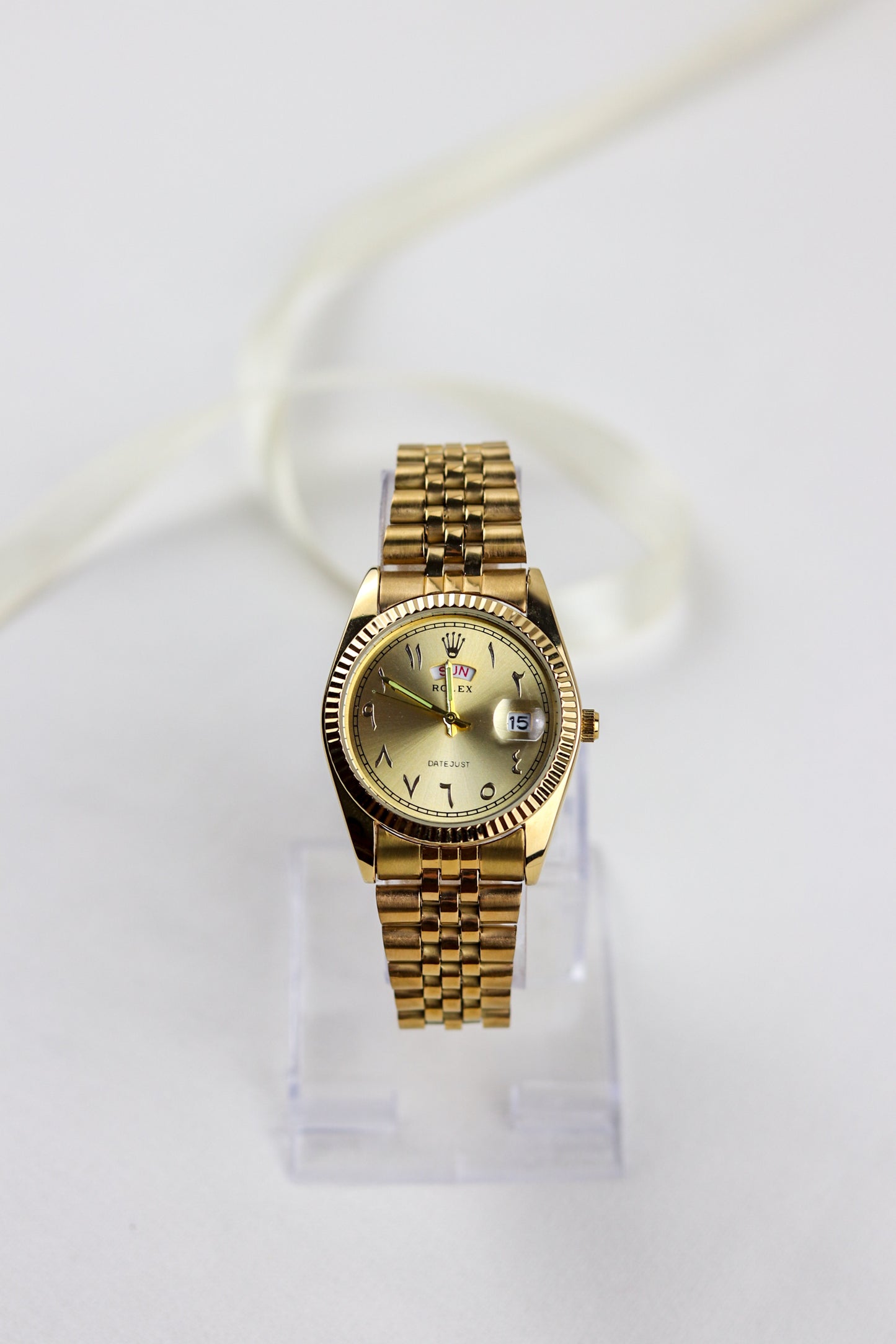 Ro-lex Arabic Gold Legacy Day-Date Watch