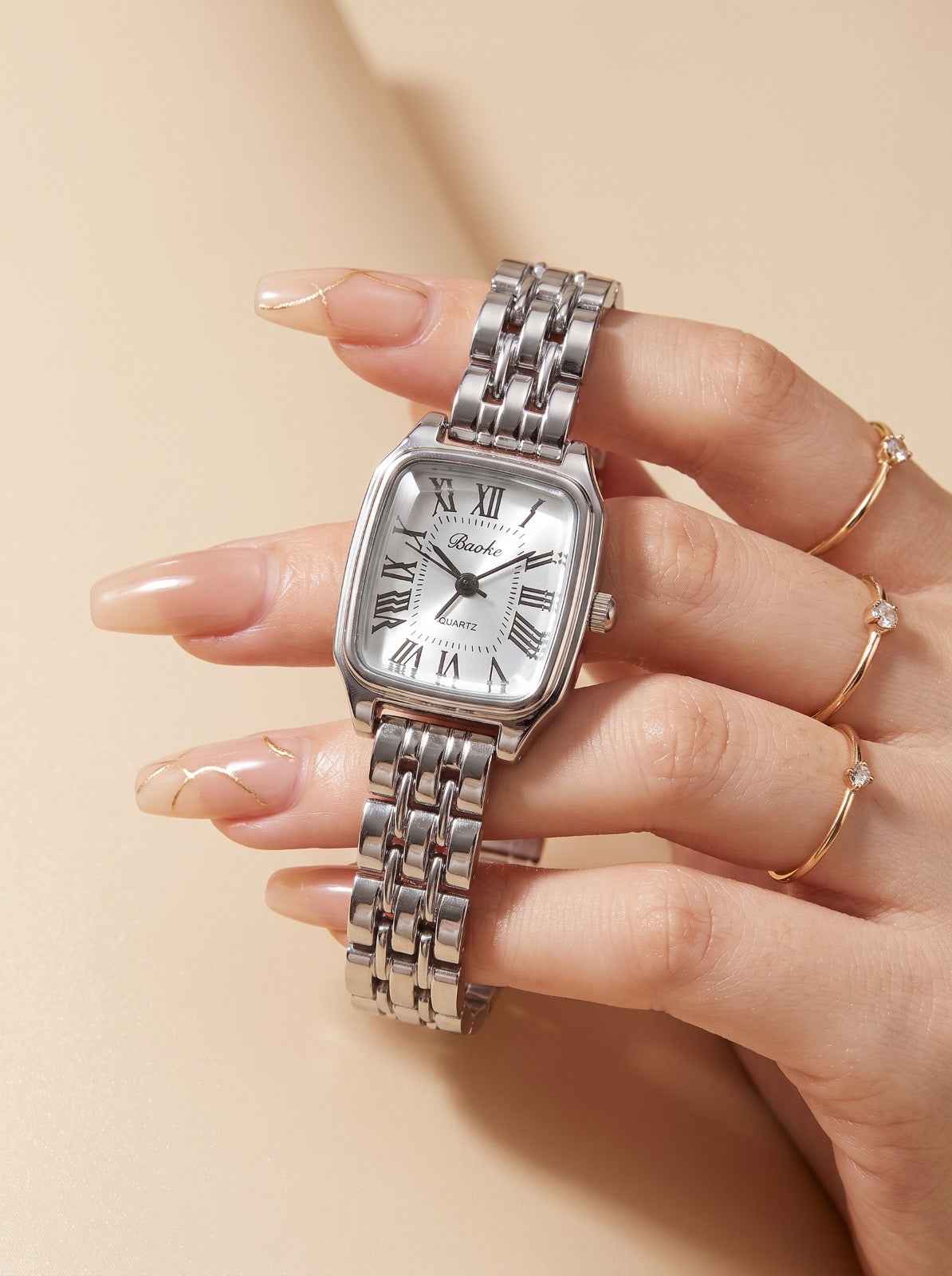 Baoke Classic Silver Women Watch
