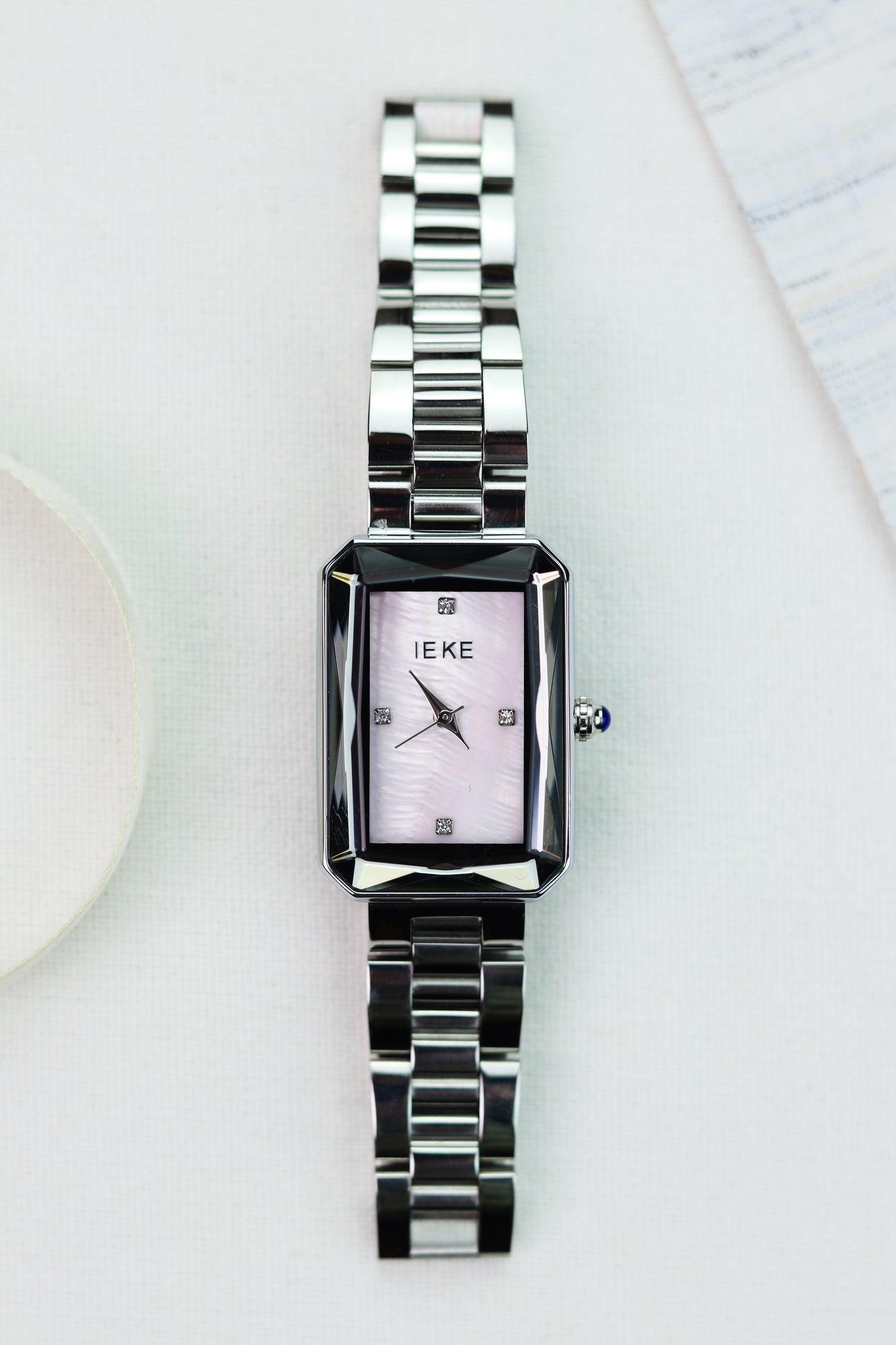 IEKI Silver Sentry White Women Watch
