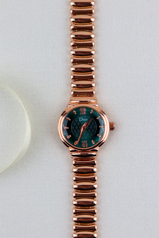 Dior Green Rosewood Timepiece Watch