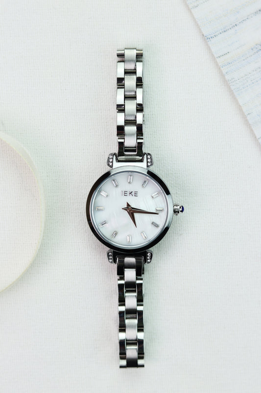 IEKI Silver Serenity Women Watch