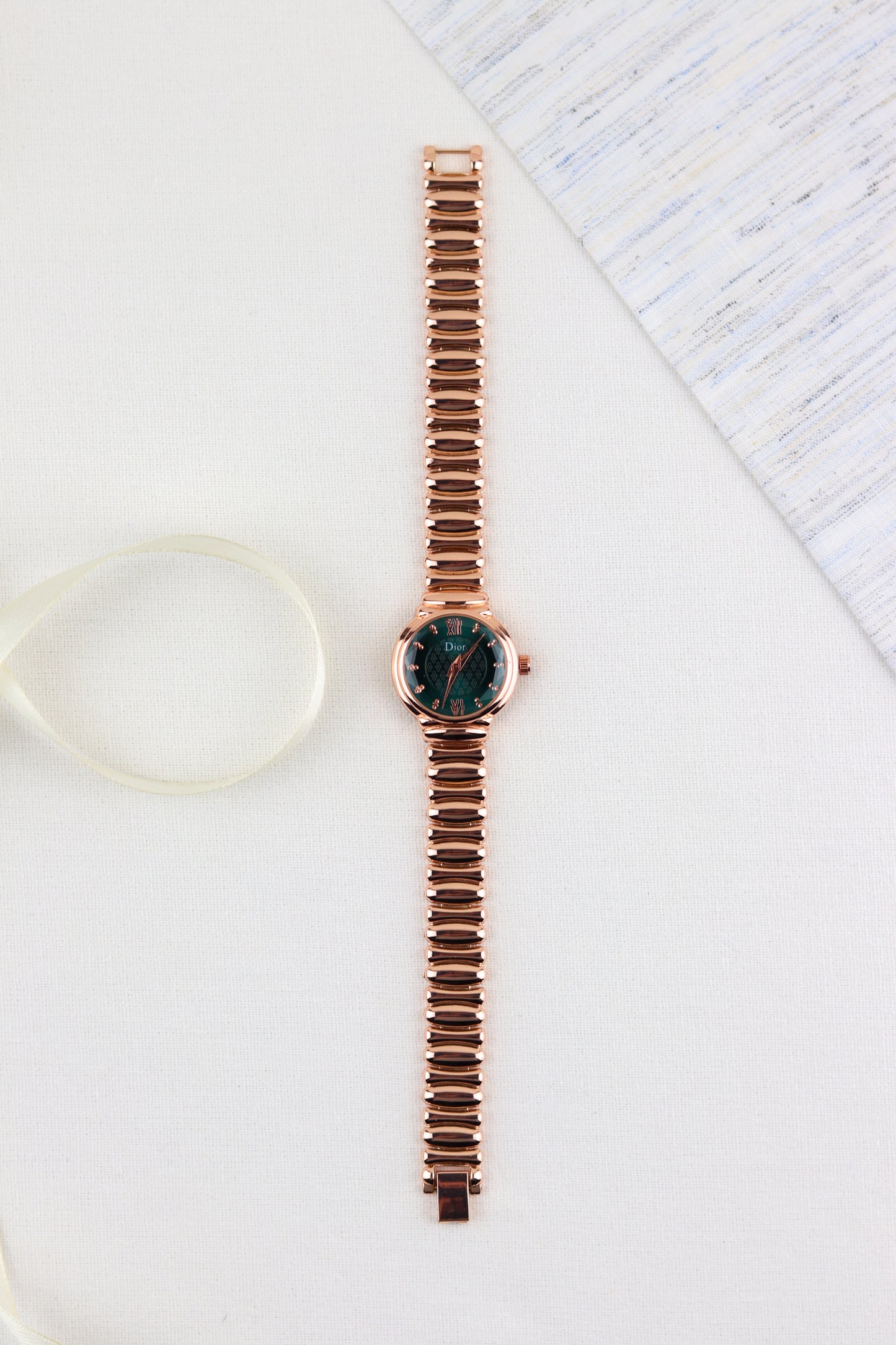 Dior Green Rosewood Timepiece Watch