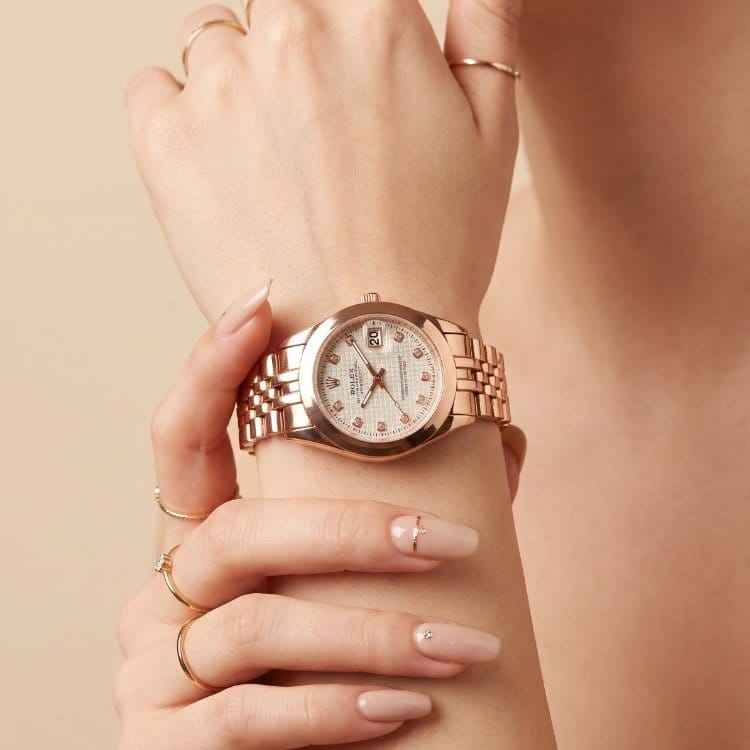 Rolex Diamond Datejust Women Watch