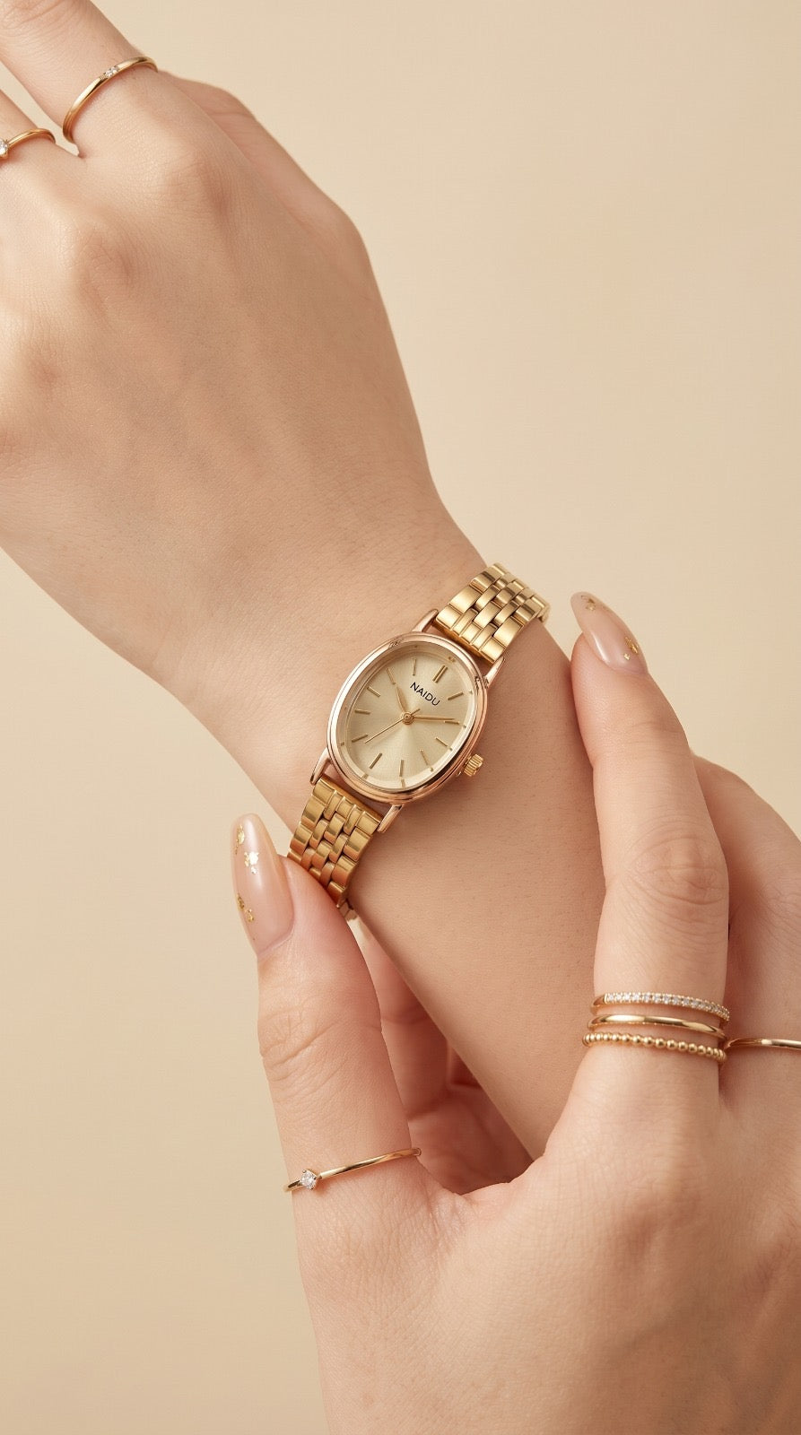 Naidu Classic Oval Women Watch