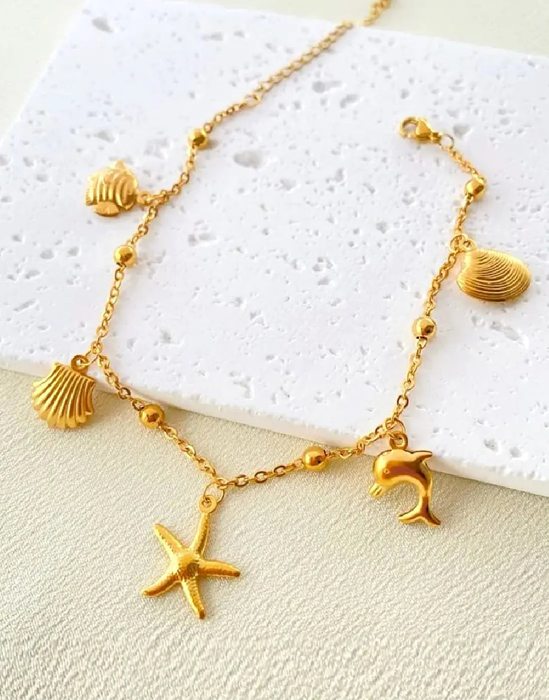 Sea Shell Charm Bracelet