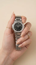 Patek Silver Black Classic Women Watch
