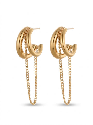 Tassel Drop Earrings – Gold Plated Statement Pakistan