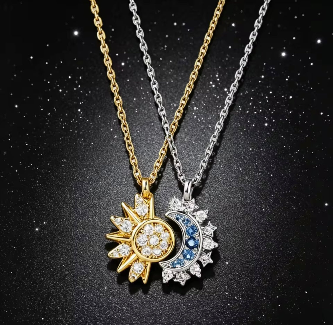 Sun & Soul Necklace – 18K Gold Plated Stainless Steel Necklace Pakistan