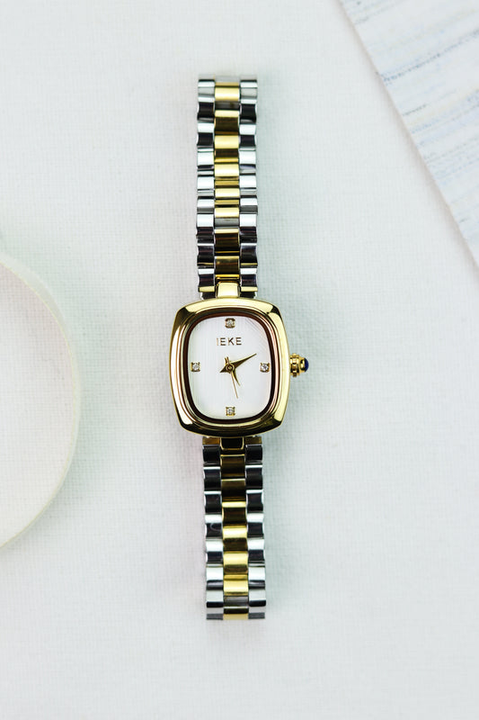 IEKI Chrome & Gold Women Watch