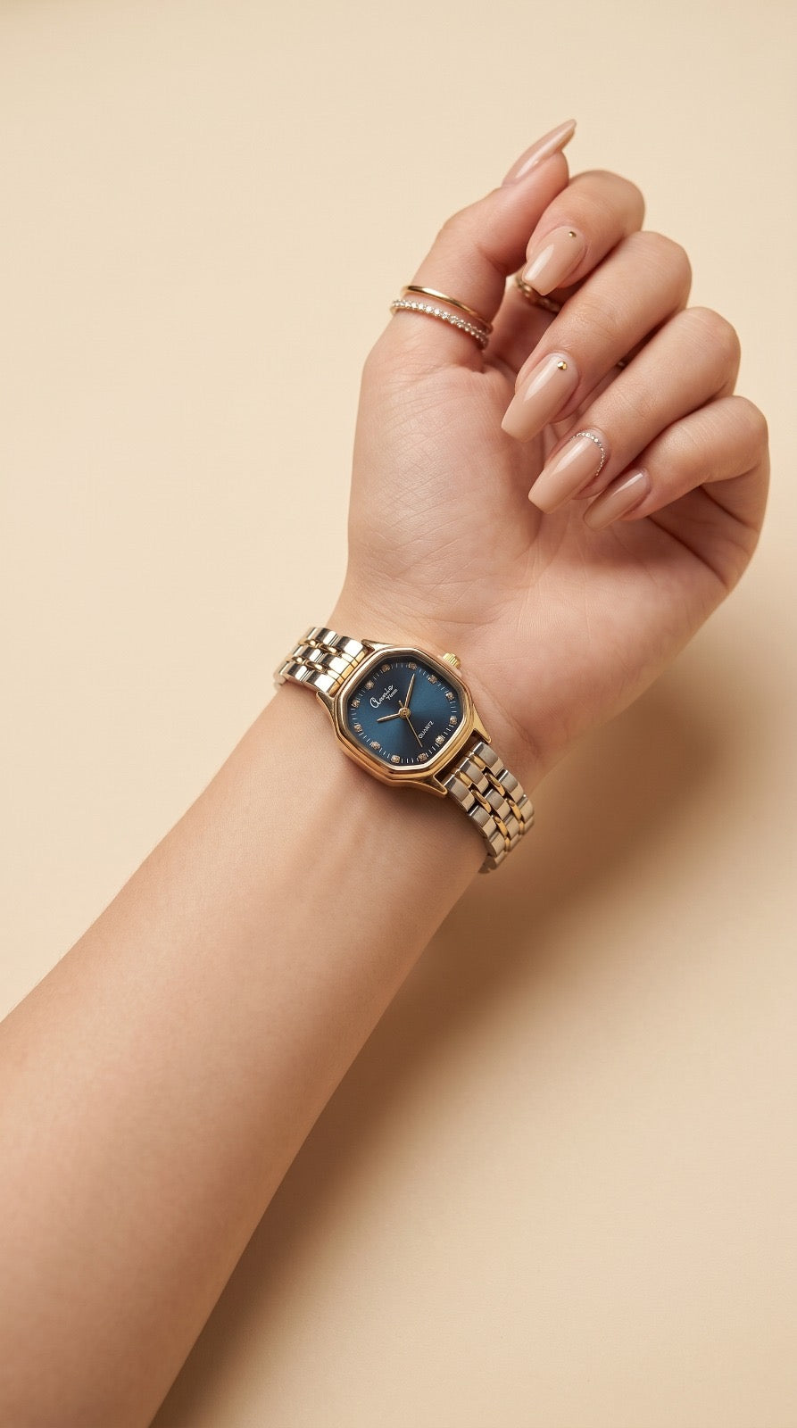Sapphire Octagon Women Watch