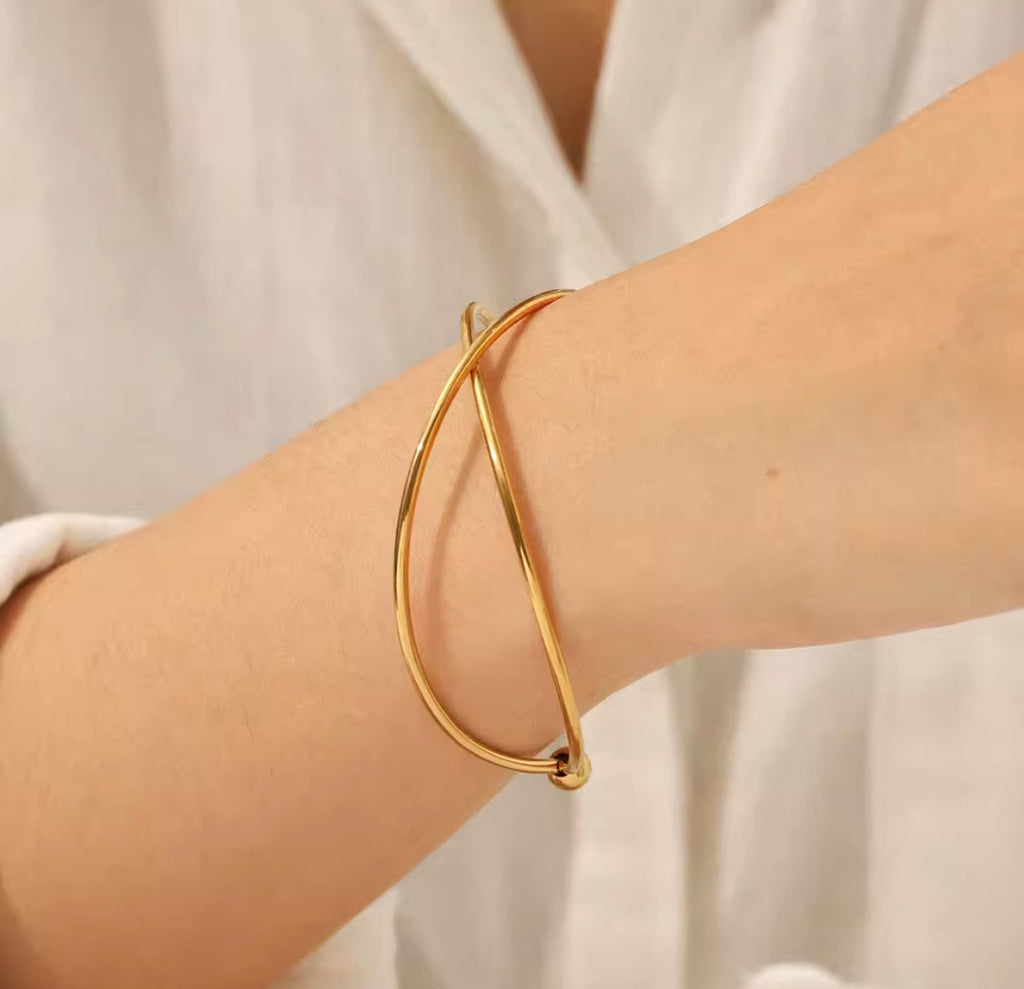 Criss-Cross Cuff Bangle