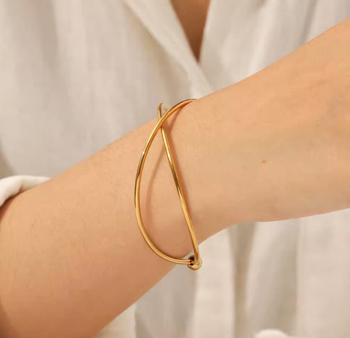 Criss-Cross Cuff Bangle