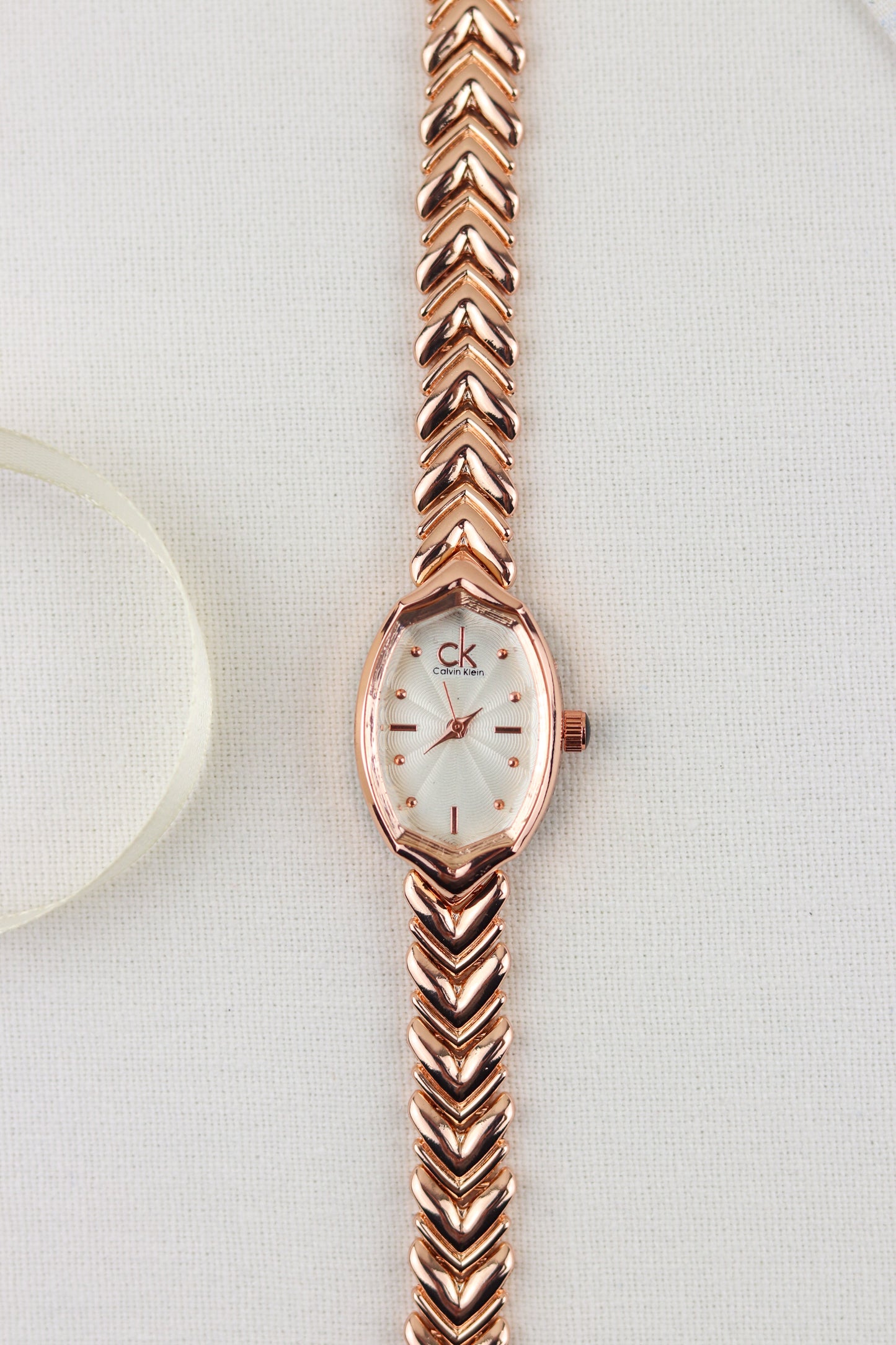 CK Aura White- RoseGold Watch