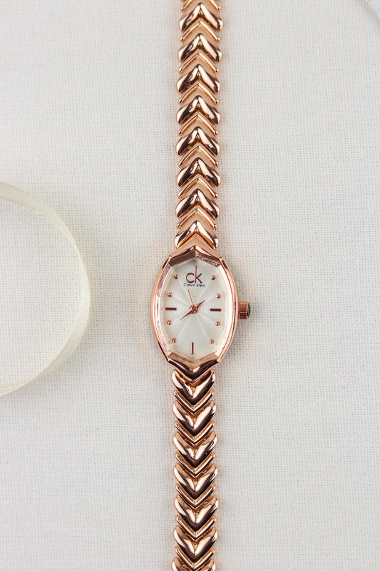 CK Aura White- RoseGold Watch