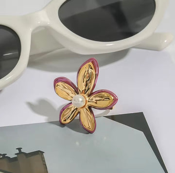 Pearl Flower Ring
