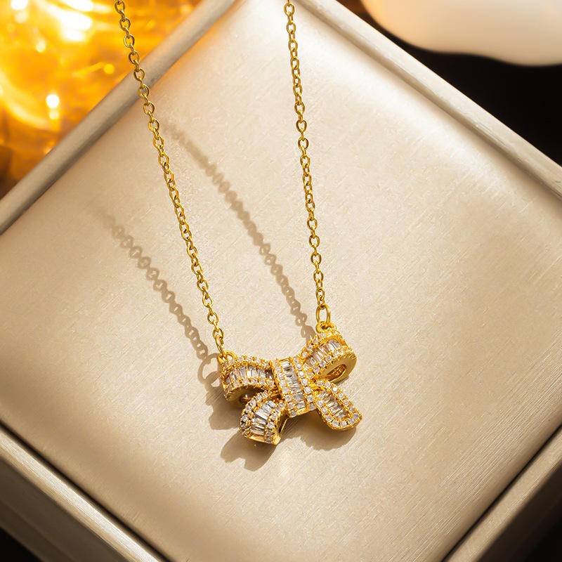 Bow Sparkle Necklace