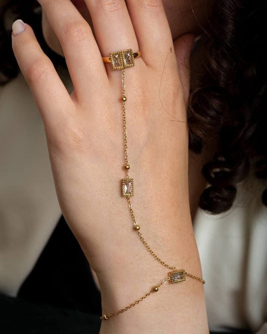 Belle Hand Ring Bracelet