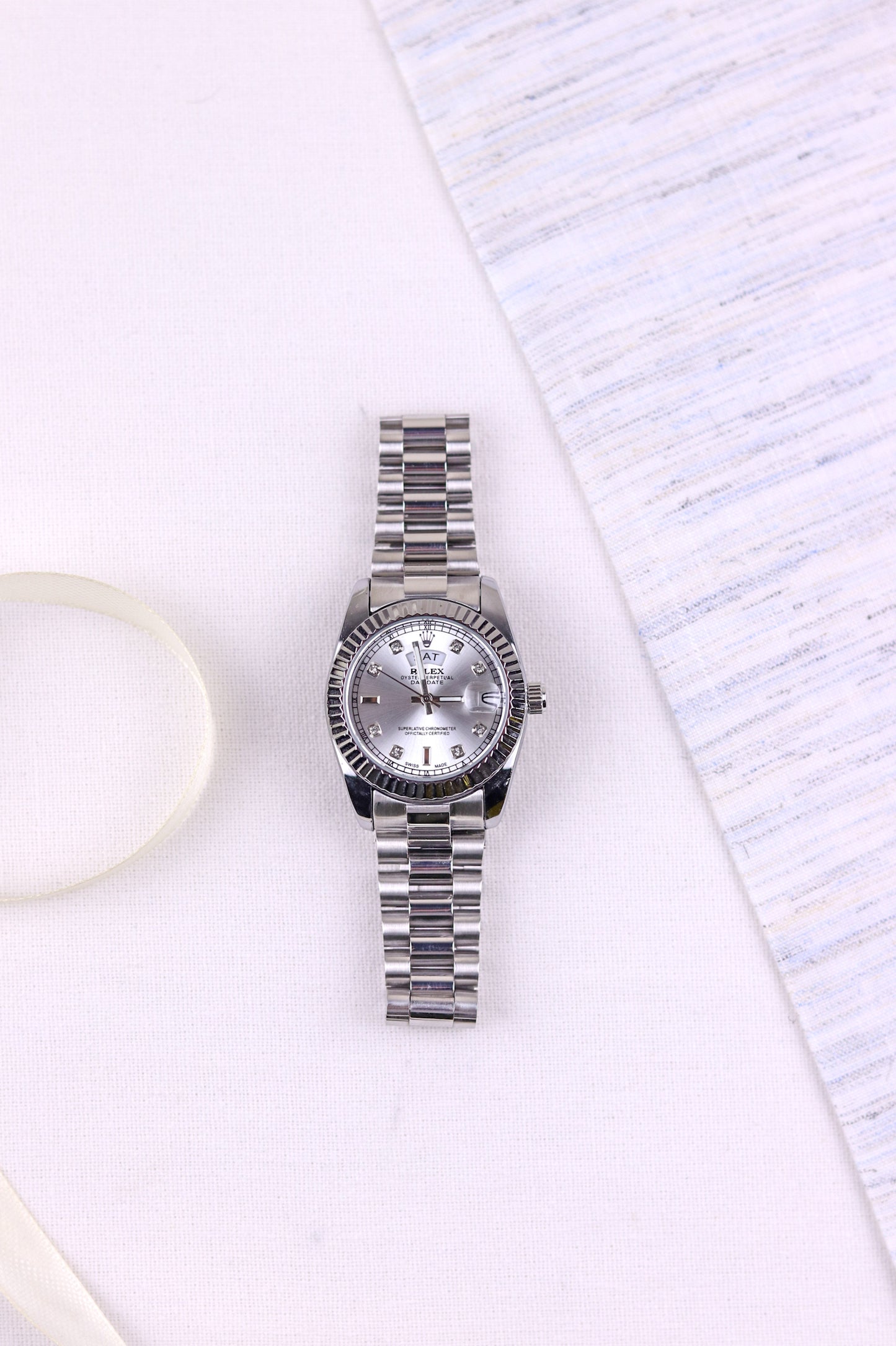 Ro-lex Ice Luxe Day-Date Watch