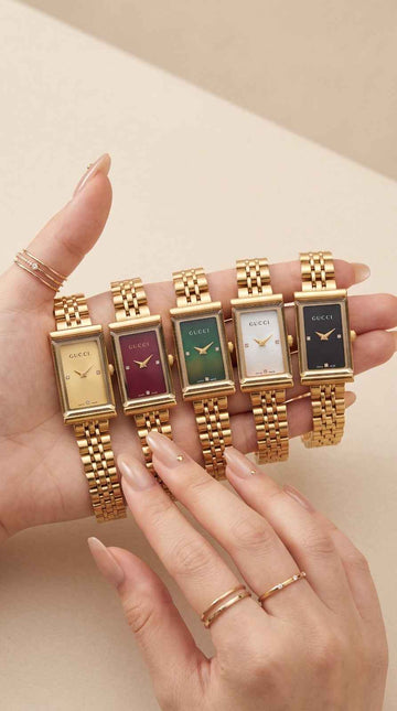 Gucci Rectangular Diamond Dial