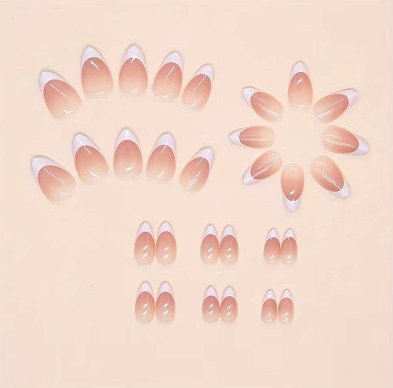 French White Tip 24pcs Press-on Nails