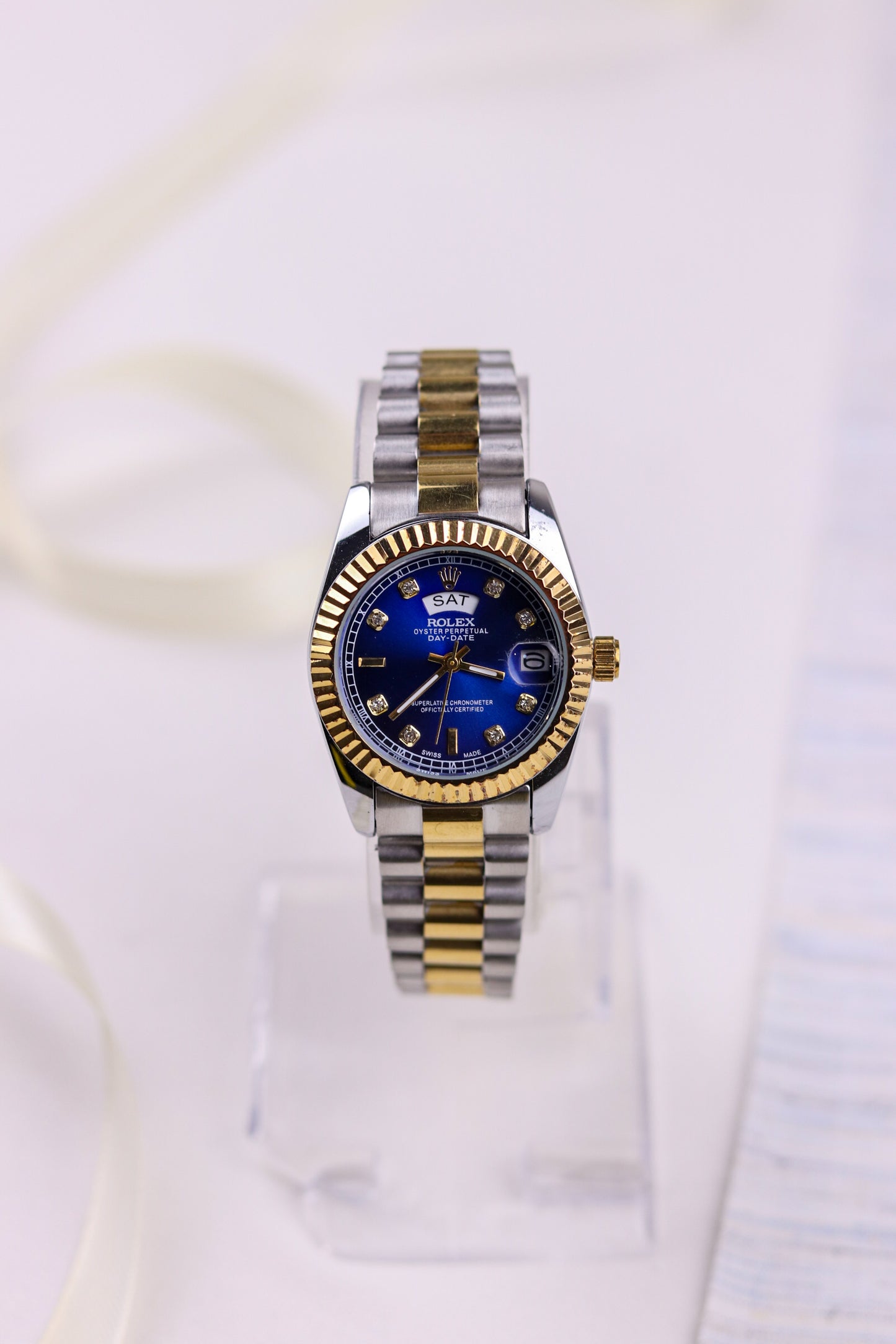 Ro-lex Royal Blue Day-Date Watch